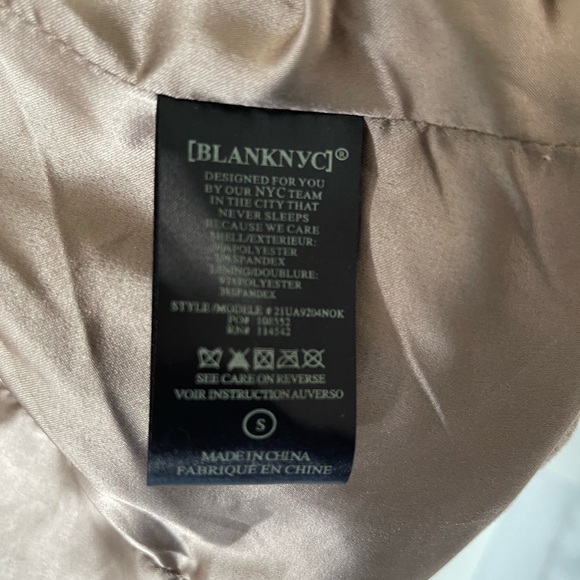 Blank NYC suede-like moto jacket, taupe, size small - Picture 3 of 5